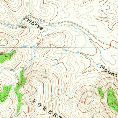 United States Geological Survey Tenmile Hill, NM (1965, 24000-Scale) digital map