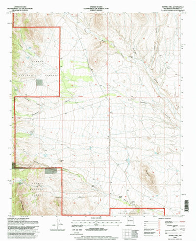 United States Geological Survey Tenmile Hill, NM (1995, 24000-Scale) digital map