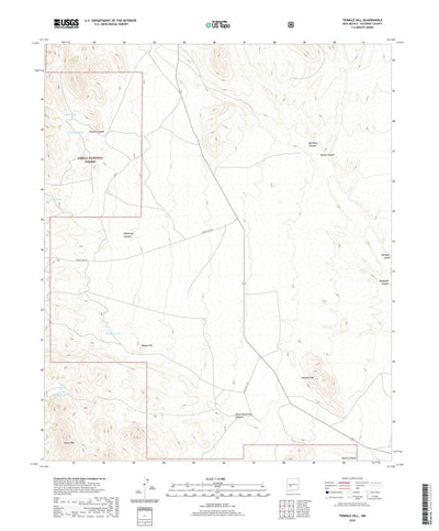 United States Geological Survey Tenmile Hill, NM (2020, 24000-Scale) digital map