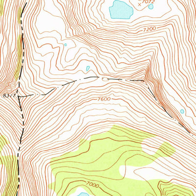 United States Geological Survey Tenmile Lake, MT-ID (1964, 24000-Scale) digital map