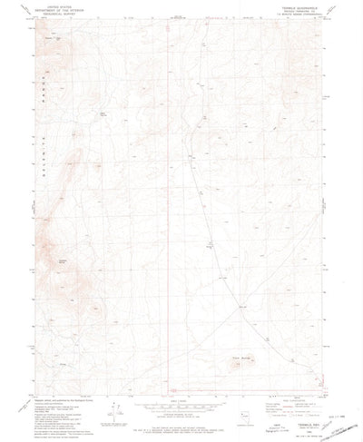 United States Geological Survey Tenmile, NV (1980, 24000-Scale) digital map
