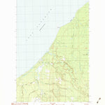 United States Geological Survey Tenmile Point, MI (1982, 25000-Scale) digital map