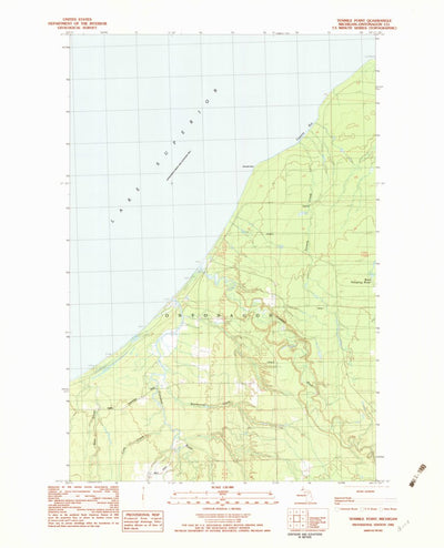 United States Geological Survey Tenmile Point, MI (1982, 25000-Scale) digital map