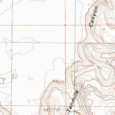 United States Geological Survey Tenmile Point, UT (1988, 24000-Scale) digital map