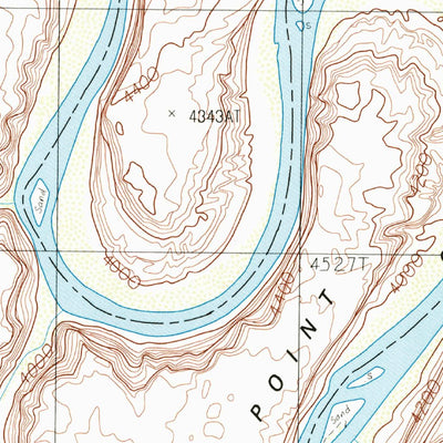 United States Geological Survey Tenmile Point, UT (1988, 24000-Scale) digital map