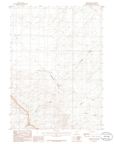 United States Geological Survey Tenmile Rim, WY (1986, 24000-Scale) digital map