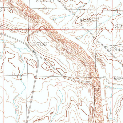 United States Geological Survey Tenmile Rim, WY (1986, 24000-Scale) digital map