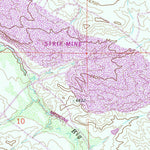 United States Geological Survey Tenmile Spring, WY (1971, 24000-Scale) digital map