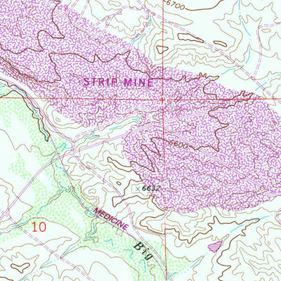 United States Geological Survey Tenmile Spring, WY (1971, 24000-Scale) digital map