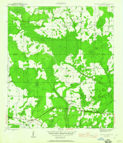 United States Geological Survey Tenmile Swamp, FL (1945, 24000-Scale) digital map