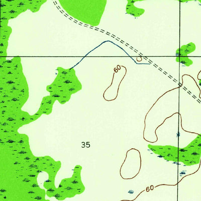 United States Geological Survey Tenmile Swamp, FL (1945, 24000-Scale) digital map