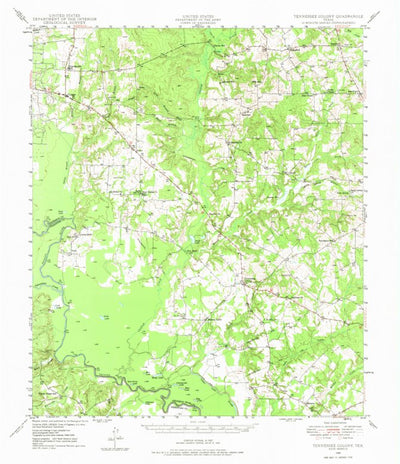 United States Geological Survey Tennessee Colony, TX (1949, 62500-Scale) digital map