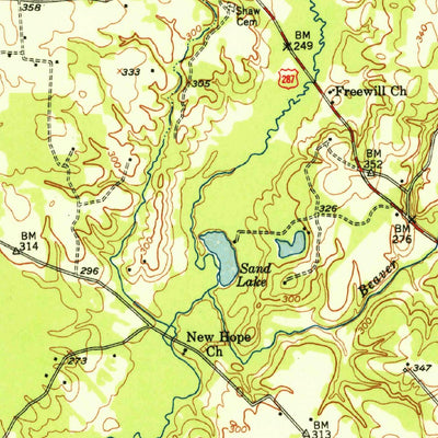 United States Geological Survey Tennessee Colony, TX (1950, 62500-Scale) digital map