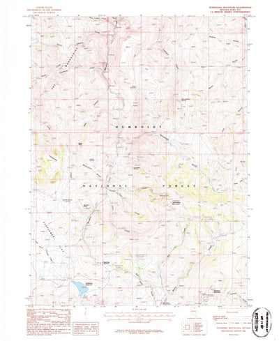 United States Geological Survey Tennessee Mountain, NV (1986, 24000-Scale) digital map