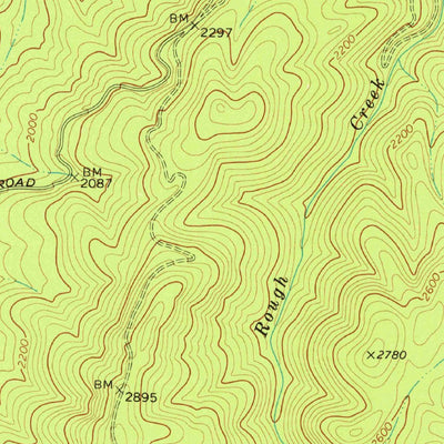 United States Geological Survey Tennga, GA-TN (1968, 24000-Scale) digital map