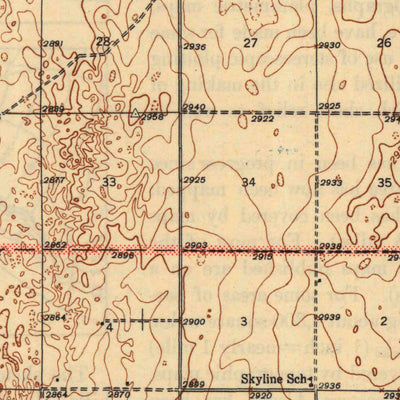 United States Geological Survey Tennis, KS (1944, 62500-Scale) digital map