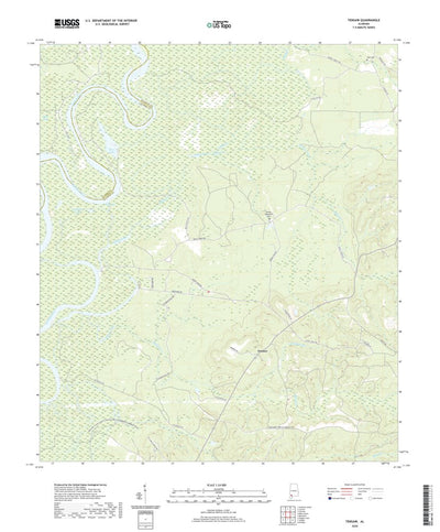 United States Geological Survey Tensaw, AL (2020, 24000-Scale) digital map