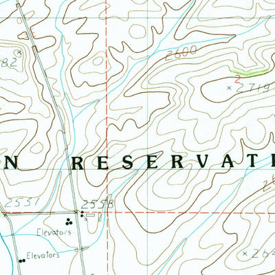 United States Geological Survey Tensed, ID (1985, 24000-Scale) digital map