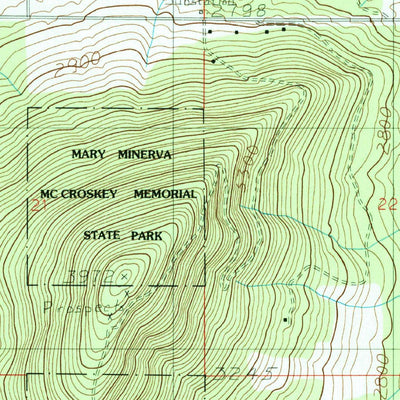 United States Geological Survey Tensed, ID (1985, 24000-Scale) digital map