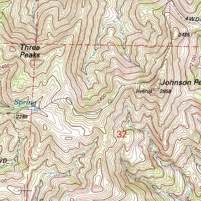 United States Geological Survey Tent Hills, CA (1994, 24000-Scale) digital map