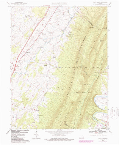 United States Geological Survey Tenth Legion, VA (1967, 24000-Scale) digital map