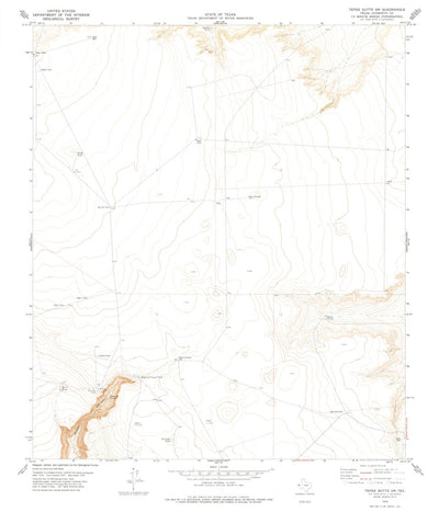 United States Geological Survey Tepee Butte SW, TX (1978, 24000-Scale) digital map