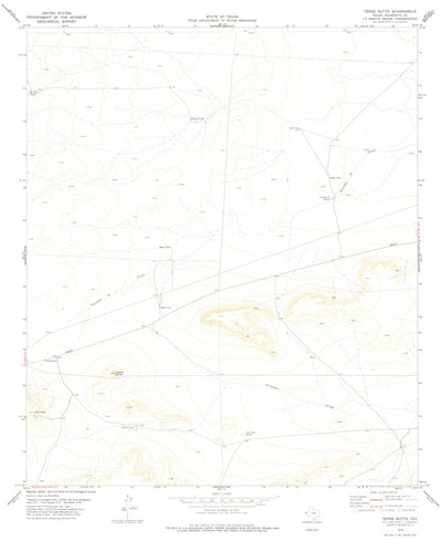 United States Geological Survey Tepee Butte, TX (1978, 24000-Scale) digital map