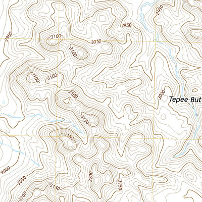 United States Geological Survey Tepee Buttes, SD (2021, 24000-Scale) digital map