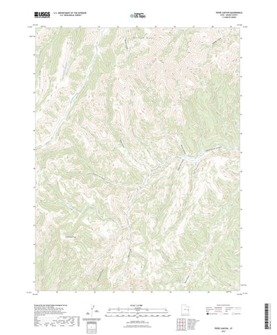 United States Geological Survey Tepee Canyon, UT (2023, 24000-Scale) digital map