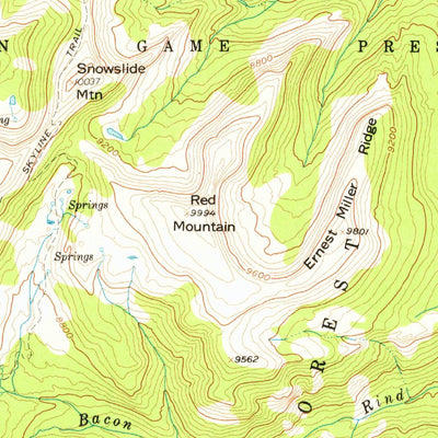 United States Geological Survey Tepee Creek, MT-WY (1958, 62500-Scale) digital map