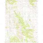 United States Geological Survey Tepee Mountain, MT-ID (1987, 24000-Scale) digital map