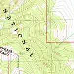 United States Geological Survey Tepee Mountain, MT-ID (1987, 24000-Scale) digital map