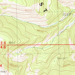 United States Geological Survey Tepee Mountain, MT-ID (1987, 24000-Scale) digital map