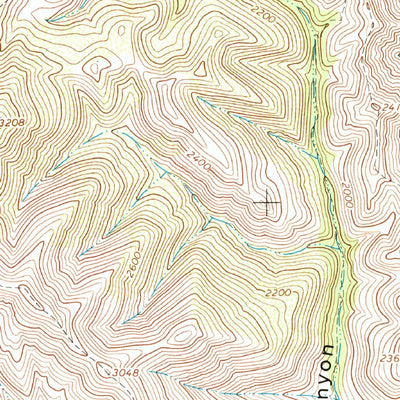 United States Geological Survey Tepusquet Canyon, CA (1964, 24000-Scale) digital map