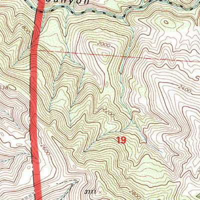 United States Geological Survey Tepusquet Canyon, CA (1995, 24000-Scale) digital map