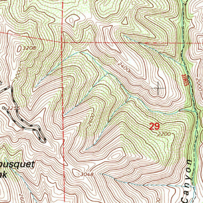 United States Geological Survey Tepusquet Canyon, CA (1995, 24000-Scale) digital map