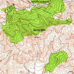United States Geological Survey Tepusquet Peak, CA (1942, 62500-Scale) digital map