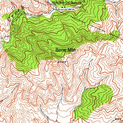 United States Geological Survey Tepusquet Peak, CA (1942, 62500-Scale) digital map