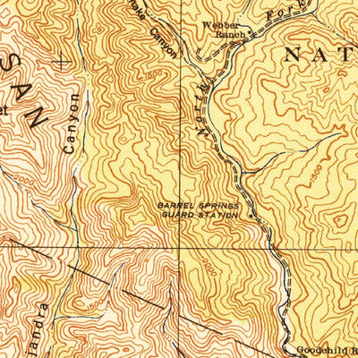 United States Geological Survey Tepusquet Peak, CA (1943, 62500-Scale) digital map