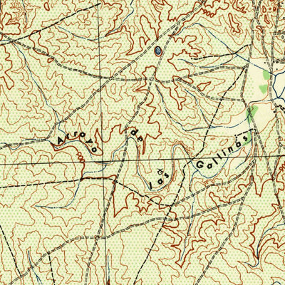 United States Geological Survey Tequesquite Creek, TX (1944, 62500-Scale) digital map