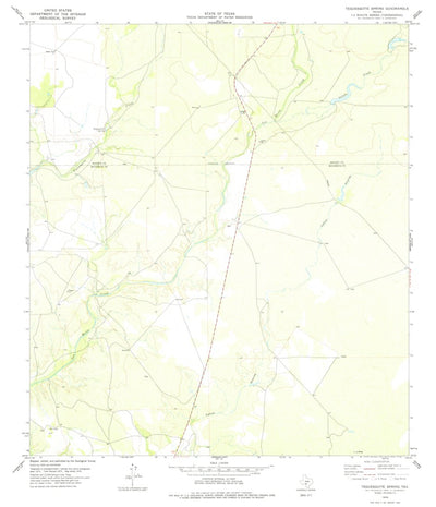 United States Geological Survey Tequesquite Spring, TX (1978, 24000-Scale) digital map