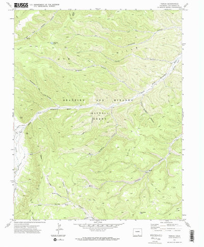 United States Geological Survey Tercio, CO (1971, 24000-Scale) digital map
