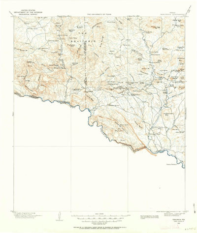 United States Geological Survey Terlingua, TX (1903, 125000-Scale) digital map