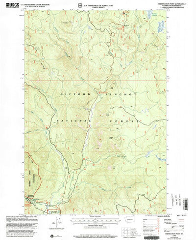 United States Geological Survey Termination Point, WA (1998, 24000-Scale) digital map