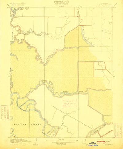 United States Geological Survey Terminous, CA (1910, 31680-Scale) digital map