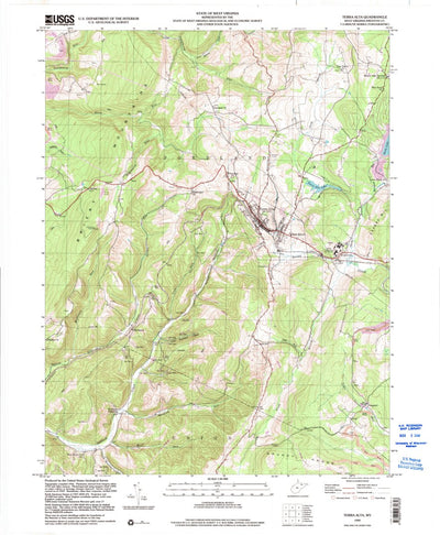 United States Geological Survey Terra Alta, WV (1999, 24000-Scale) digital map