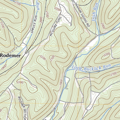 United States Geological Survey Terra Alta, WV (2023, 24000-Scale) digital map