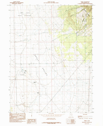 United States Geological Survey Terra, UT (1985, 24000-Scale) digital map