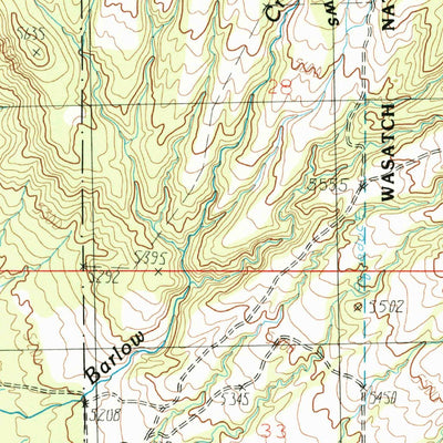 United States Geological Survey Terra, UT (1985, 24000-Scale) digital map