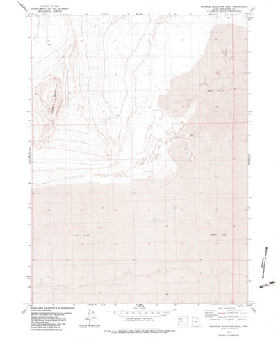 United States Geological Survey Terrace Mountain East, UT (1983, 24000-Scale) digital map